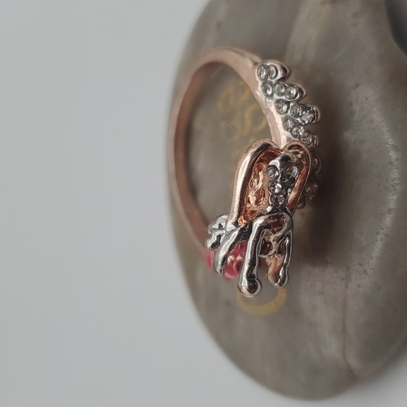 Mermaid 585 gold ring adjustable size band R144 - Picture 3 of 5